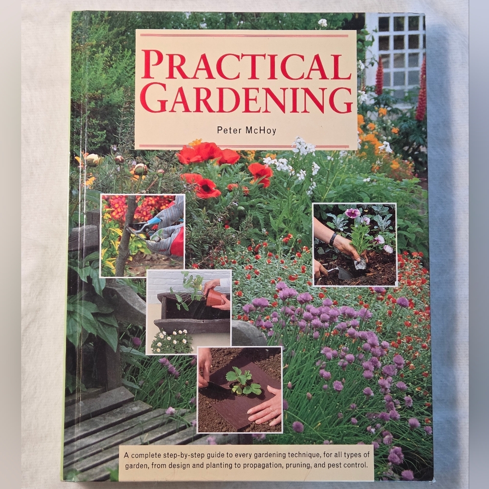 Vintage 1993 Practical Gardening Coffee Table Hardcover Book